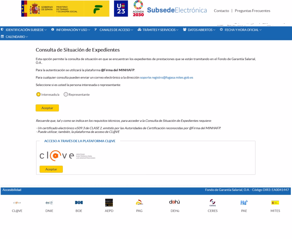 FSOC. Procedimiento del FOGASA