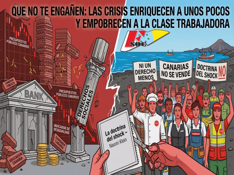 FSOC La doctrina del shock en Canarias el precio de cada crisis lo pagan los trabajadores_