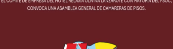 Asamblea de Camareras de Pisos en el Hotel Relaxia Olivina Lanzarote – FSOC